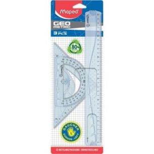 Achetez Set de 3 pièces de traçage pour gaucher GEOMETRIC 897118 MAPED pas cher sur Ma Rentrée Sc..