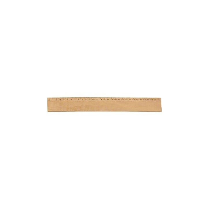 Règle plate de 30 centimètres, largeur de 4 centimètres en bois FTS300241