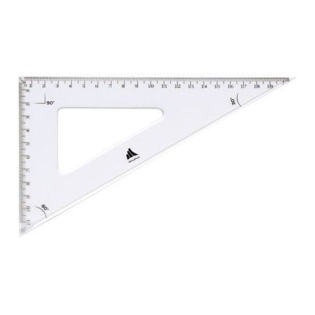 Achetez Equerre cristal 21cm 60° graduation à  0 2400235 pas cher sur Ma Rentrée Scolaire
