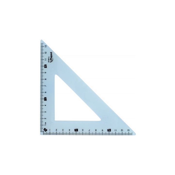 Equerre en plastique incassable 21 cm, 45° 245710 MAPED