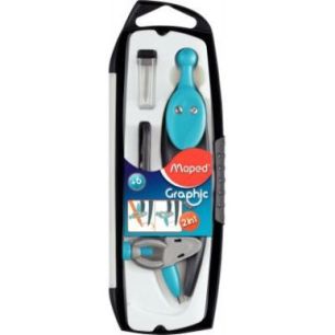 Achetez Coffret compas GRAPHIC 3 pièces 519143 MAPED pas cher sur Ma Rentrée Scolaire