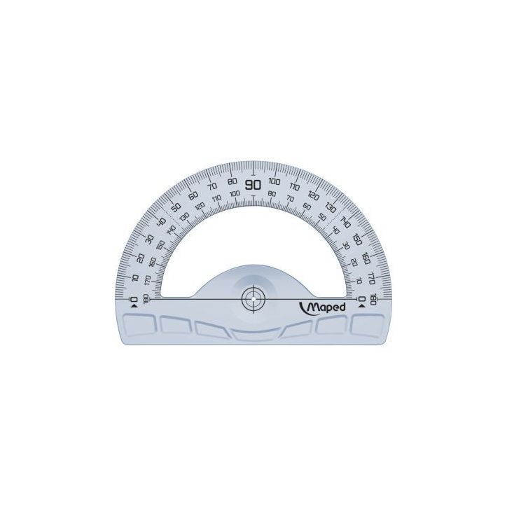 Rapporteur 180 degrés 12cm GEOMETRIC 242180 GEOMETRIC MAPED
