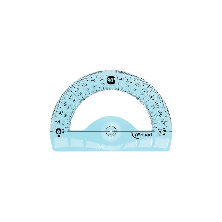 Rapporteur 180° 12cm incassable 244180 MAPED