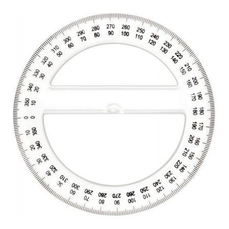 Achetez Rapporteur cristal 360 degrés 12cm FTE860062 pas cher sur Ma Rentrée Scolaire