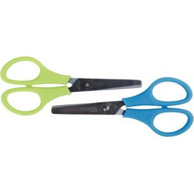 Achetez Boite de 24 paires de ciseaux écoliers, bouts ronds, anneaux en plastique, 13 cm + 2 paires..