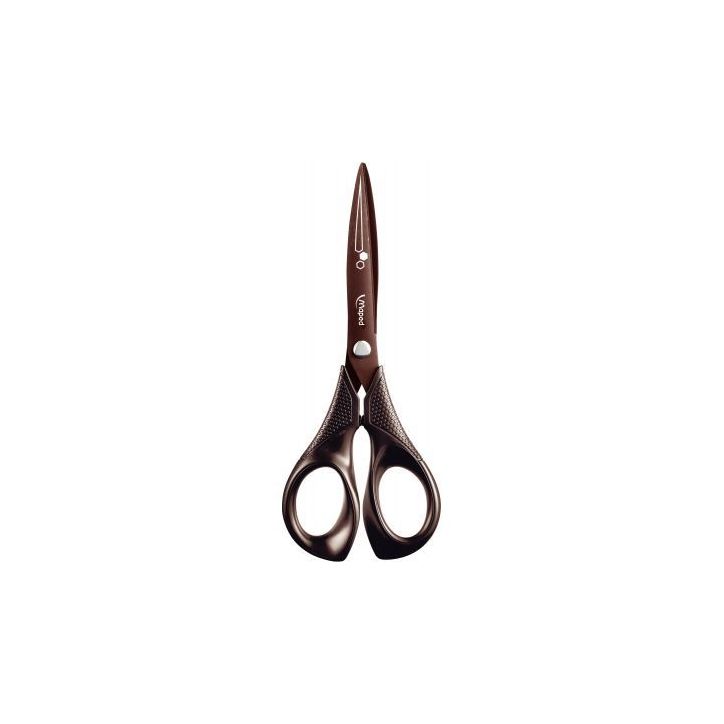MAPED Ciseau Expert TITANIUM 17 cm Noir, anneaux ergonomiques, lame revêtement titane. Garantie à  vie
