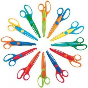 Achetez Valisette de 12 ciseaux 16cm à  cranter ADE030063 pas cher sur Ma Rentrée Scolaire