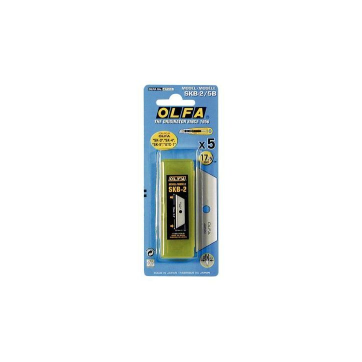 Blister de 5 lames trapézoidales en acier 06211 OLFA