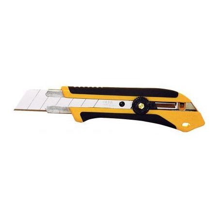 Achetez OLFA Cutter XH-1 Jaune Noir, manche en caoutchouc, blocage par molette, lame secable - Large..