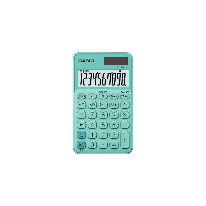 Achetez Machine à calculer de poche Casio 10 chiffres SL-310UC vert clair SL-310YC-LG CASIO pas che.. Achetez Machine à calculer de poche Casio 10 chiffres SL-310UC vert clair SL-310YC-LG CASIO pas che..