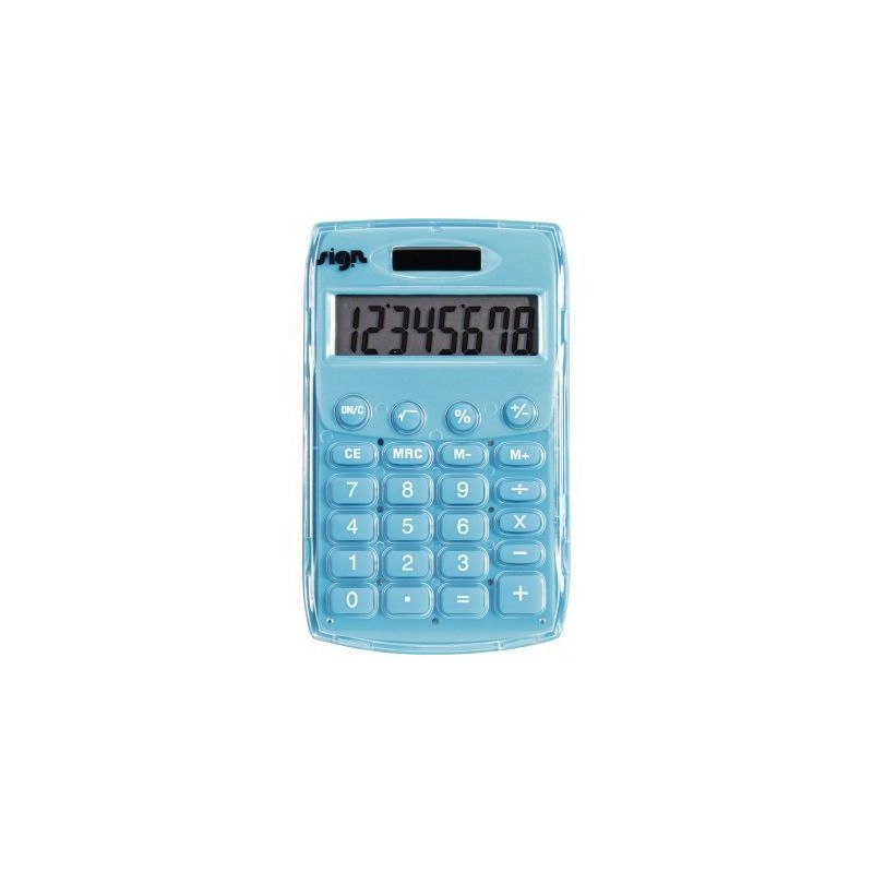 Achetez Calculatrice de Poche 8 chiffres SIGN Bleue SG17762BE pas cher sur Ma Rentrée Scolaire Achetez Calculatrice de Poche 8 chiffres SIGN Bleue SG17762BE pas cher sur Ma Rentrée Scolaire