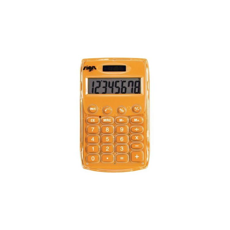 Achetez Calculatrice de Poche 8 chiffres SIGN Orange SG17762OG pas cher sur Ma Rentrée Scolaire Achetez Calculatrice de Poche 8 chiffres SIGN Orange SG17762OG pas cher sur Ma Rentrée Scolaire