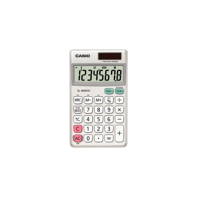 Achetez Machine a calculer 8 chiffres Casio SL-305ECO SL-305ECO-W-EP CASIO pas cher sur Ma Rentrée .. Achetez Machine a calculer 8 chiffres Casio SL-305ECO SL-305ECO-W-EP CASIO pas cher sur Ma Rentrée ..