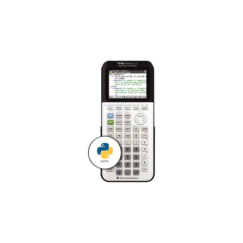 Achetez Lot de 10 machine à calculer graphique TI83 Python TI83-TP83PY TEXAS INSTRUMENTS pas cher s..
