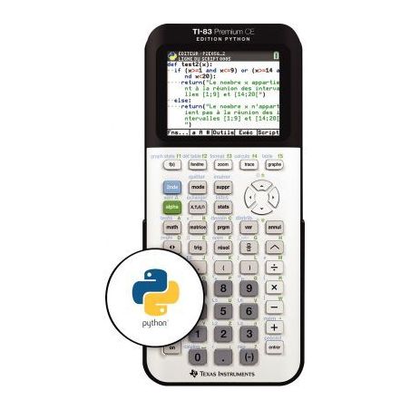 Achetez Lot de 10 machine à calculer graphique TI83 Python TI83-TP83PY TEXAS INSTRUMENTS pas cher s..
