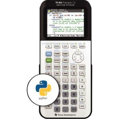 Achetez Lot de 10 machine à calculer graphique TI83 Python TI83-TP83PY TEXAS INSTRUMENTS pas cher s..