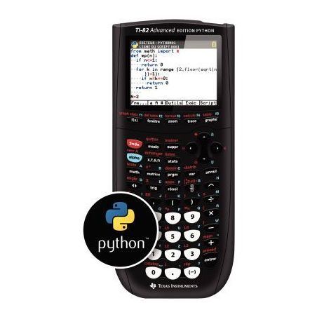 Achetez Machine à calculer graphique texas TI82AD Python TI82PY TEXAS INSTRUMENTS pas cher sur Ma R..