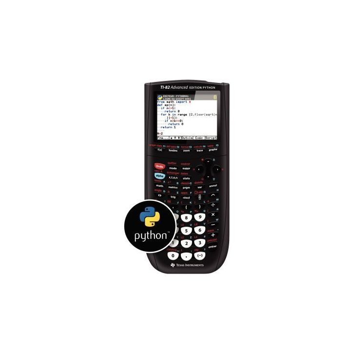 Machine à calculer graphique texas TI82AD Python TI82PY TEXAS INSTRUMENTS