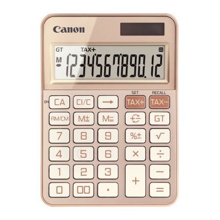 Achetez Machine à calculer pour bureau 12 chiffres Canon KS-125KB Or Rose CANON pas cher sur Ma Ren..