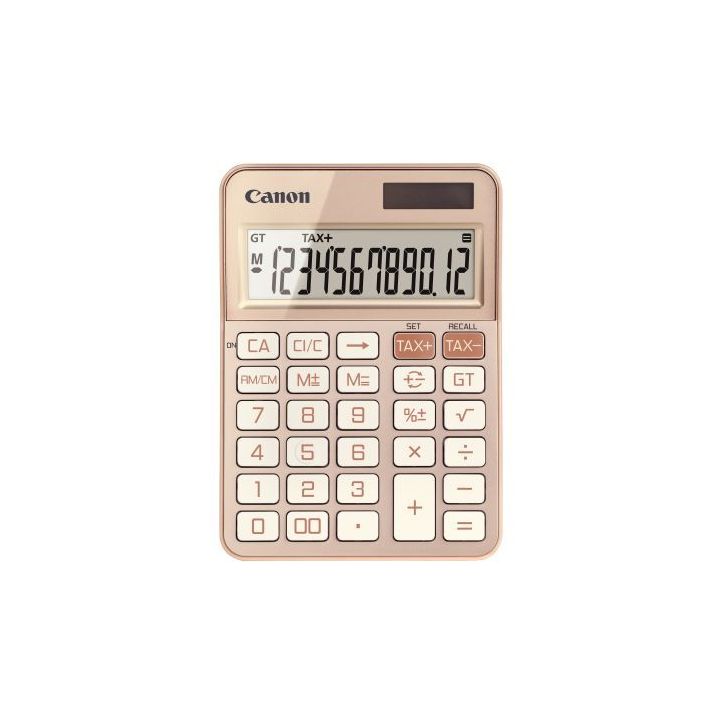 Machine à calculer pour bureau 12 chiffres Canon KS-125KB Or Rose CANON