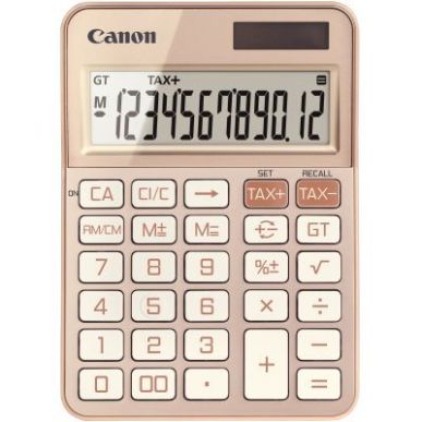 Achetez Machine à calculer pour bureau 12 chiffres Canon KS-125KB Or Rose CANON pas cher sur Ma Ren..
