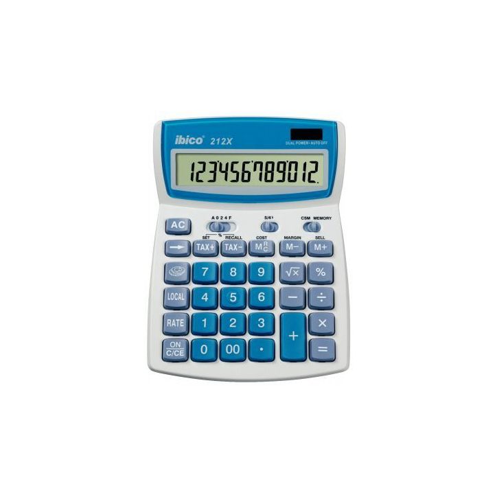 Machine à calculer professionnelle de bureau Ibico 212X IB410161 IBICO ACCO