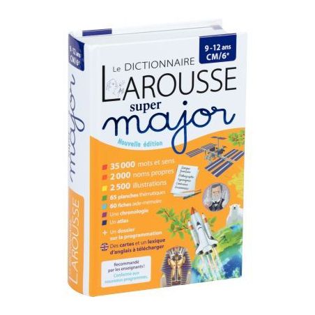 Achetez Dictionnaire super major, CM1 à  la 6ème 9782036019454 LAROUSSE pas cher sur Ma Rentrée ..