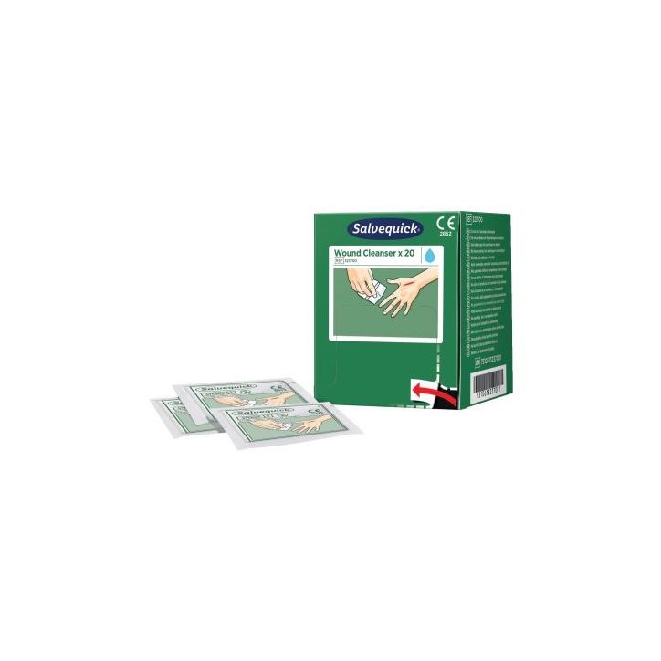 Boite de 20 lingettes lave-blessures 323700 CEDERROTH ORKLA