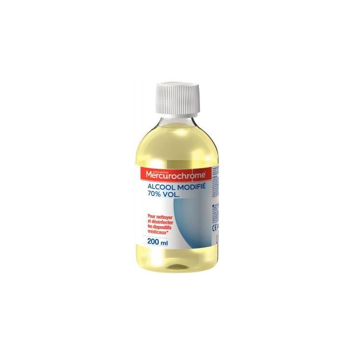 Alcool modifié 70% 200ml 50330 MERCUROCHROME