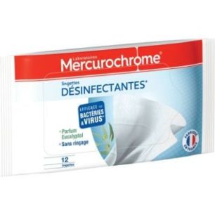 Etui de 12 lingettes désinfectantes 050471 MERCUROCHROME