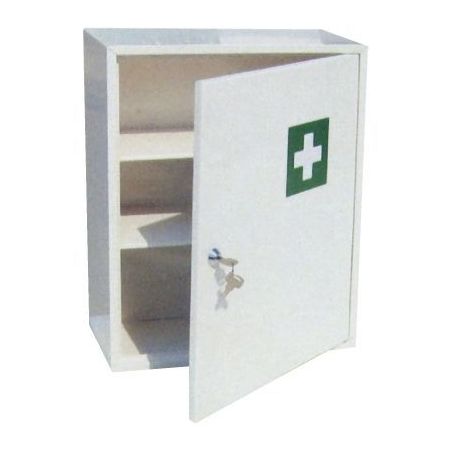 Achetez ROSSIGNOL Armoire à pharmacie acier fermeture à clef, 2 étagères 1 blaconnet L31 x H..