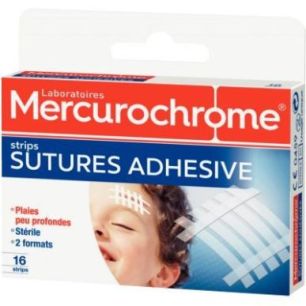 Achetez Boite de 16 pansements suture adhésif 50155 MERCUROCHROME pas cher sur Ma Rentrée Scolaire