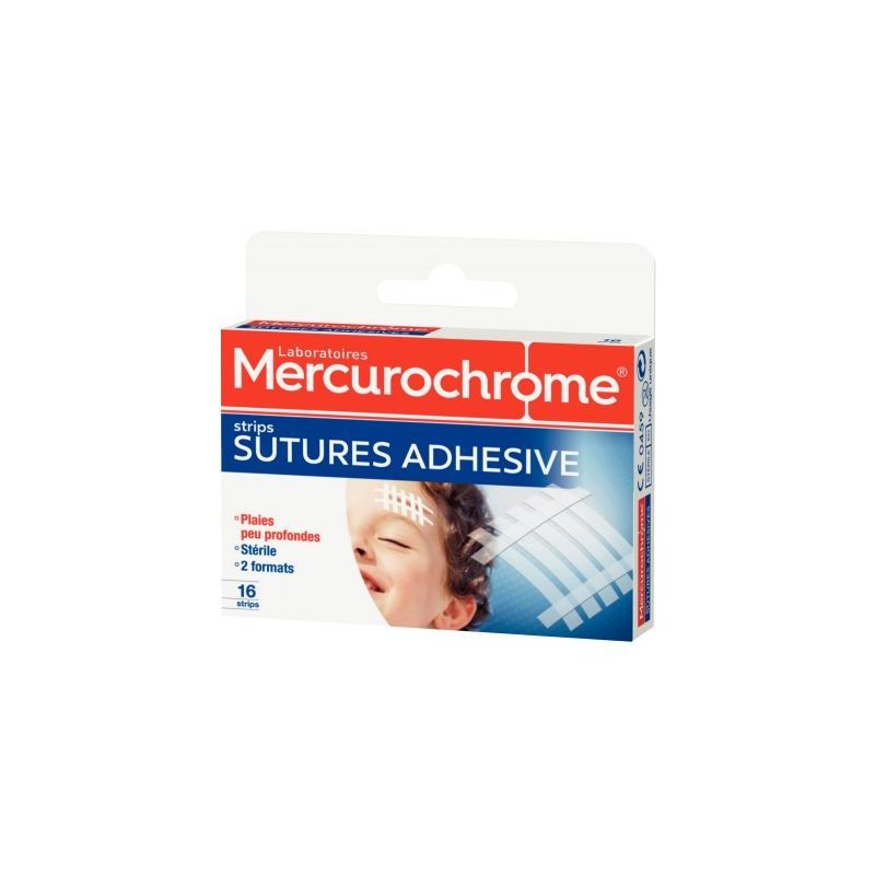 Achetez Boite de 16 pansements suture adhésif 50155 MERCUROCHROME pas cher sur Ma Rentrée Scolaire Achetez Boite de 16 pansements suture adhésif 50155 MERCUROCHROME pas cher sur Ma Rentrée Scolaire