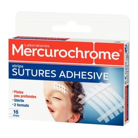 Achetez Boite de 16 pansements suture adhésif 50155 MERCUROCHROME pas cher sur Ma Rentrée Scolaire