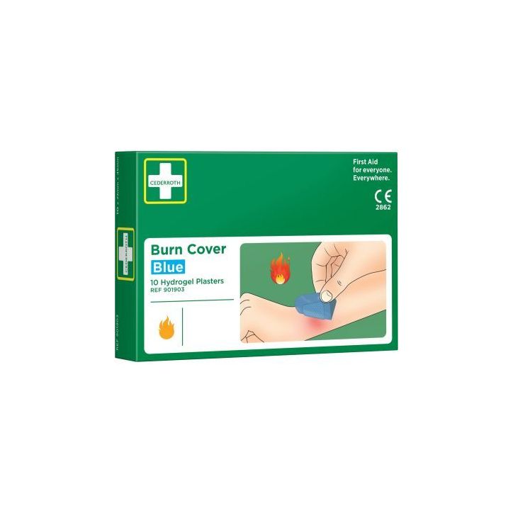 Boîte de 10 pansements pour brûlure 901903 CEDERROTH ORKLA
