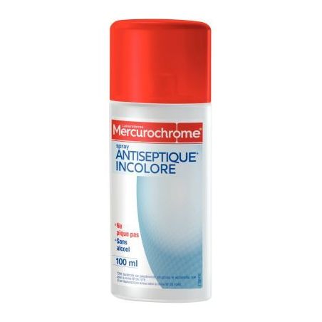Achetez Spray au Mercurochrome incolore 100ml 050320 MERCUROCHROME pas cher sur Ma Rentrée Scolaire