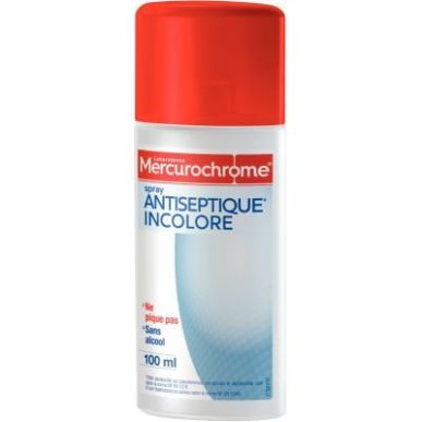 Achetez Spray au Mercurochrome incolore 100ml 050320 MERCUROCHROME pas cher sur Ma Rentrée Scolaire