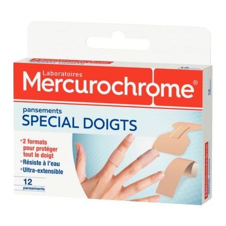Achetez Boite de 12 pansements doigts 50220 MERCUROCHROME pas cher sur Ma Rentrée Scolaire