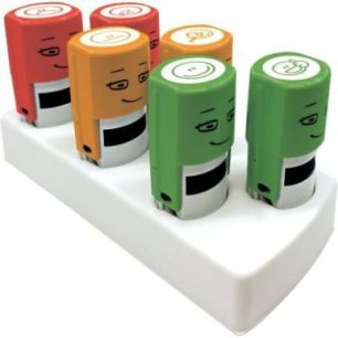 Achetez Lot de 6 tampons Emoji Smiley assortis 157235 COLOP pas cher sur Ma Rentrée Scolaire