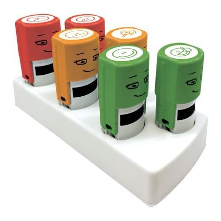 Achetez Lot de 6 tampons Emoji Smiley assortis 157235 COLOP pas cher sur Ma Rentrée Scolaire