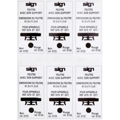 Achetez Blister de 6 recharges pré-encrées noir M6725 M6725 REINER pas cher sur Ma Rentrée Scolai..