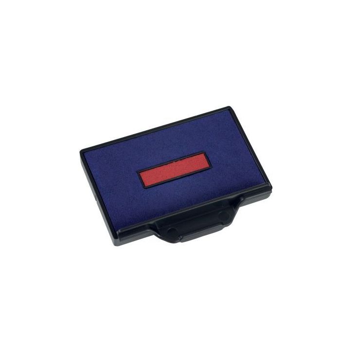 Blister 2 cassettes d'encre 6/56 bleu / rouge B256000/83493 TRODAT