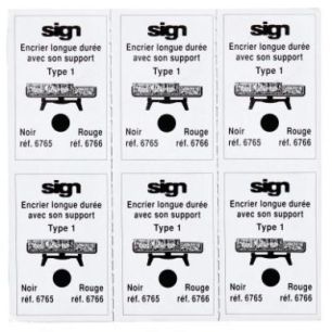 Achetez Blister de 6 recharges pré-encrées noir M6765 M6765 REINER pas cher sur Ma Rentrée Scolai..