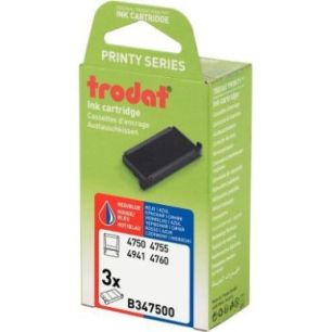 Achetez Blister de 3 recharges 6/4750 Bicolores B347500 TRODAT pas cher sur Ma Rentrée Scolaire