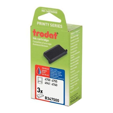 Achetez Blister de 3 recharges 6/4750 Bicolores B347500 TRODAT pas cher sur Ma Rentrée Scolaire