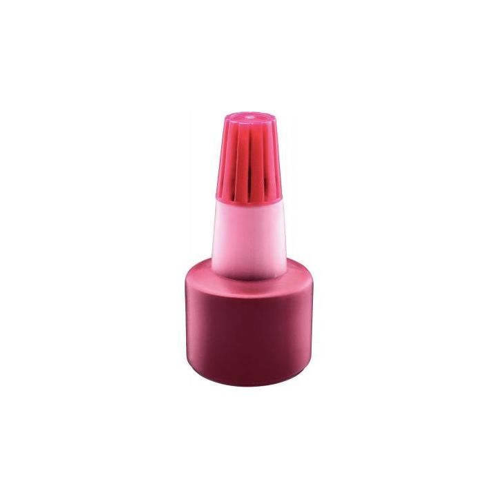 TRODAT Encre à  tampon sans huile pour recharger tampons encreurs. Flacon de 28ml Rouge
