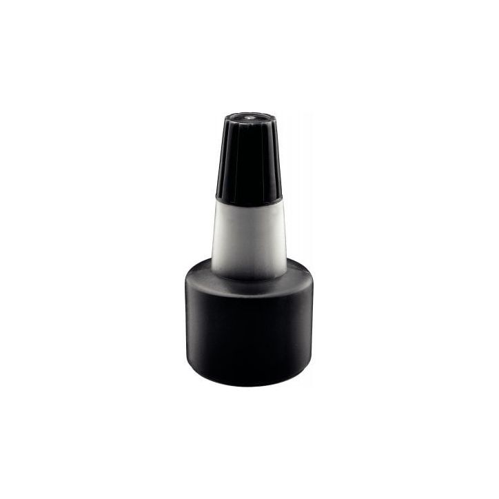 TRODAT Encre à  tampon sans huile pour recharger tampons encreurs. Flacon de 28ml Noir