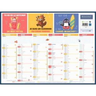 Achetez Calendrier semestriel 6 mois sur chaque face 32 x 42 cm PAPREGLESDEVIE BOUCHUT GRANDREMY pas..