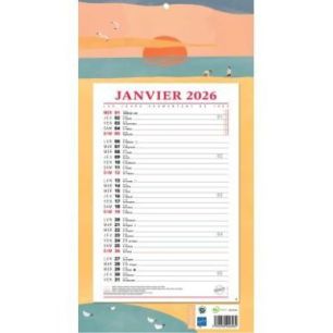 Achetez Calendrier mensuel 12 feuilles 36x19cm exotique PAP409O BOUCHUT GRANDREMY pas cher sur Ma Re..