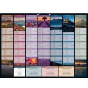 Achetez Calendrier semestriel 7 mois par face Bancolor 40,5x55cm PAPBANCOLOR BOUCHUT GRANDREMY pas c..
